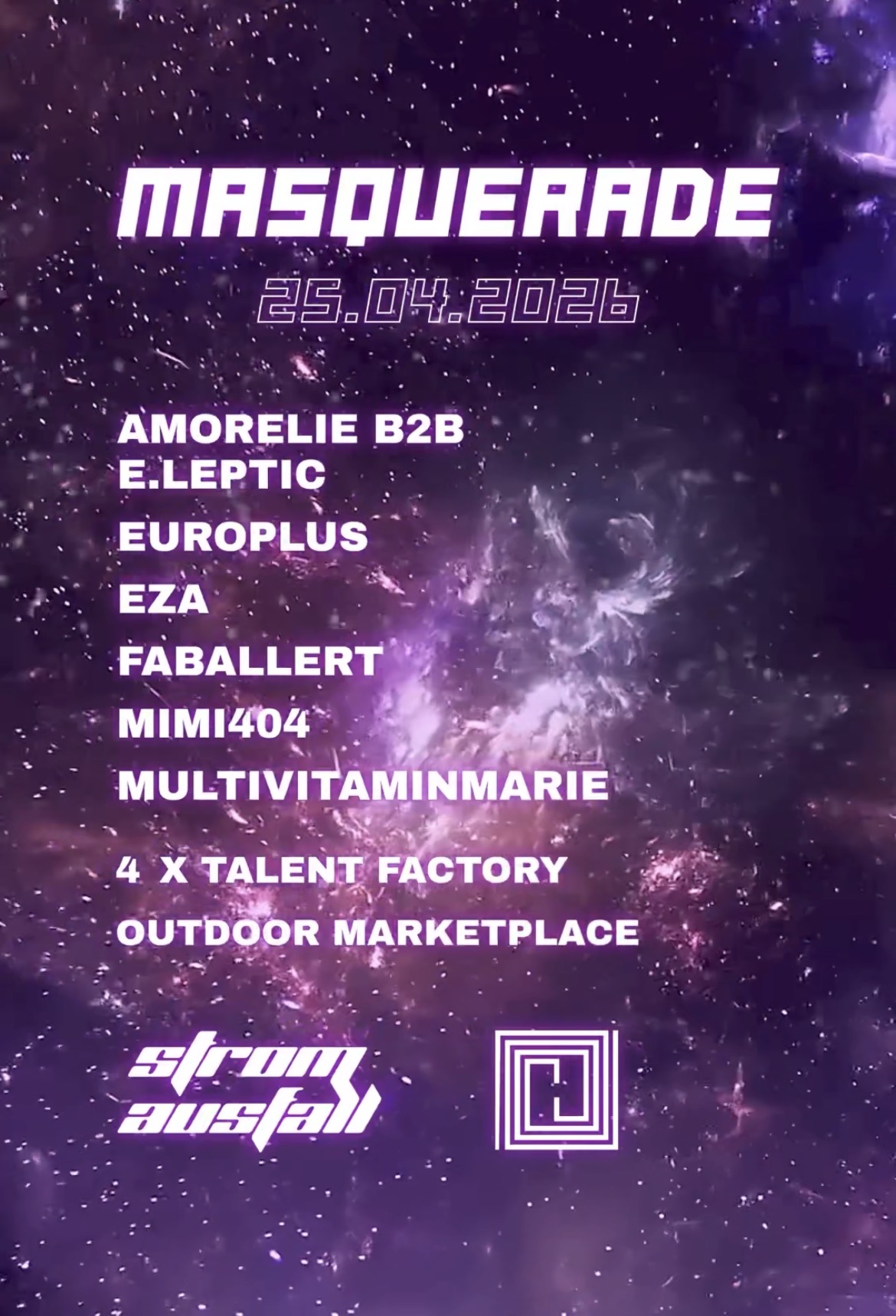 Stromausfall presents 𝜗𝜚⋆˚Masquerade ⋆˚⟡˖ ࣪ - Photo 1